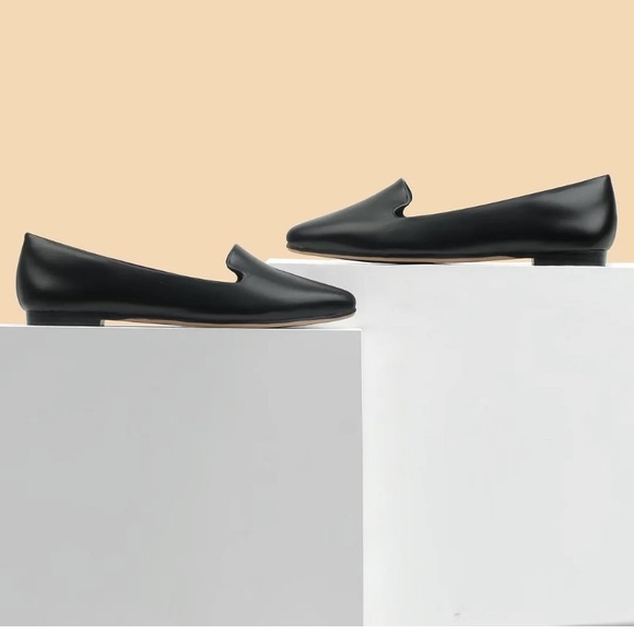 Pointed Toe Black Women's Flats by Musshoe - Picture 8 of 9